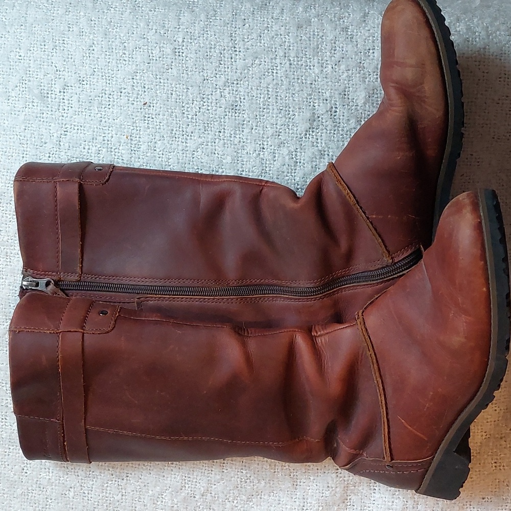 Eddie Bauer Brown Leather Boots